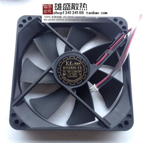 For D12SM-12 D12SL-12 D12SH 12V 0.30A Power Mute Cooling Fan
