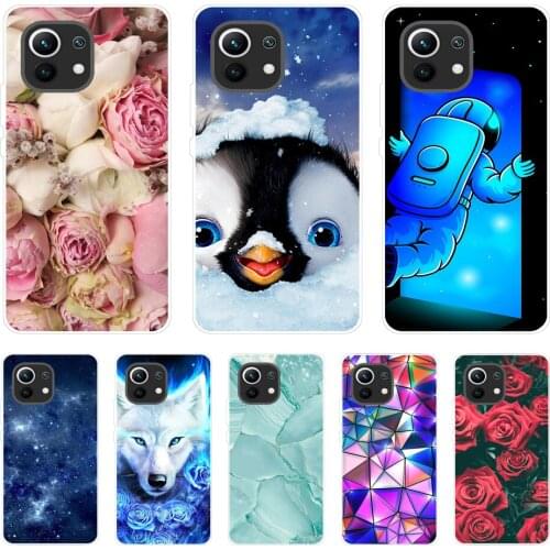 For xiaomi Mi 11 | Mi 11 Lite 5G | Mi 11i | Mi11 Lite 4G Case Silicon TPU Back Phone Cover For xiaomi11 i 11Lite Xiomi Mi11Lite