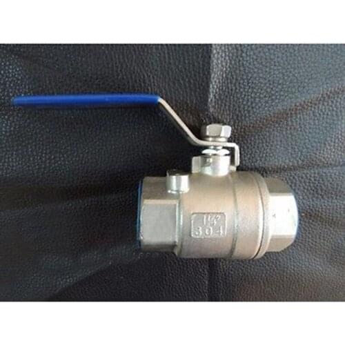 DN32 1-1/4" BSP Female Thread Full Bore 304 Stainless Steel 2-Piece Type Ball Valve oil water air 229 PSI