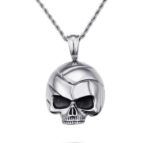 European and American hip hop ghost pendant Halloween skull non-mainstream mens accessories