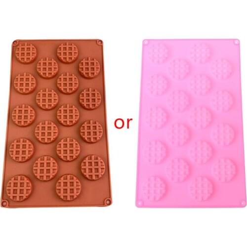 18 Cavity Silicone Waffle Mold Maker Cake Cookie Chocolate Pan Baking Mould Nonstick Bakeware Tool