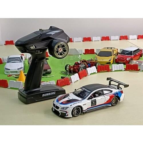 HGM TOYS Gifts 1/28 HGD1 RWD RTR Drift Racing RC Car Remote Control 6CH Carbon Fiber Chassis DIY Model BMW M6 TH19514-SMT5