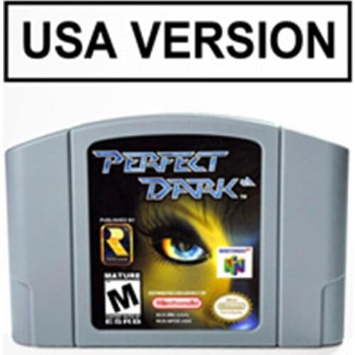 Perfect Dark For 64 Bit Game Cartridge USA Version NTSC Format