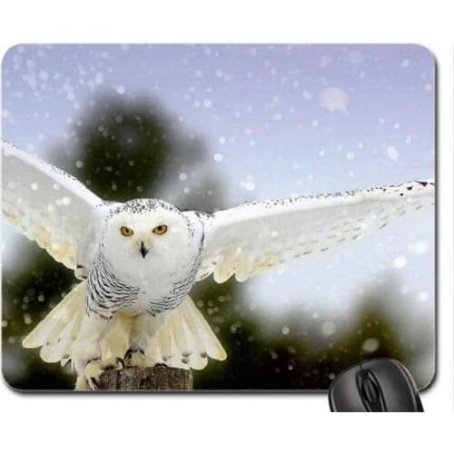 Gaming Mouse pad,Gaming Mouse pad mousemat Snowy Owl Mouse Pad, Mousepad (Birds Mouse Pad)