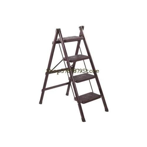 Miter Ladder Portable Dual Purpose Household Ladder Portable Folding Home Four Step Ladder Dormitory Library Climbing Stool