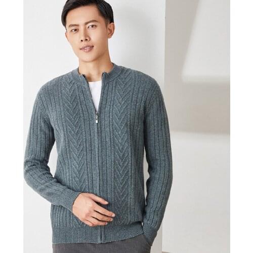 LHZSYY Men's Cardigans With Zip