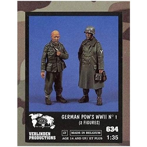 1/35 Die-cast resin manufacturing WWII soldier model resin model characters unpainted free shipping