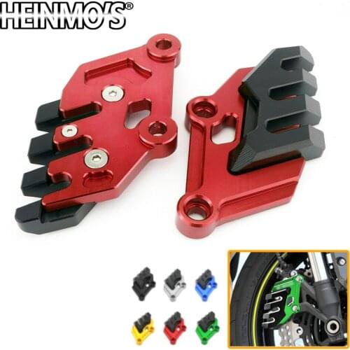 Motorcycle Aluminum Front Brake Caliper Brake Disc Calipers Guard Protector Cover for Kawasaki Z900 Z-900 2017 2018 Accessories