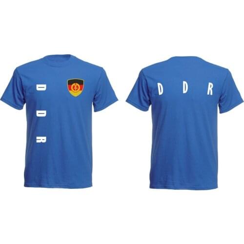 Ddr Deutschlan T-Shirt MenS Footballer Legend Soccers Jersey 2019 Fashion Short Sleeve 100% Cotton Casual Tee Shirt