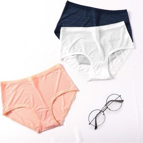 New Large Size Womens Underwear For 65-85Kg Ultra-thin Wear-resistant Comfortable Ice Silk Underwear Explosion Models Briefs