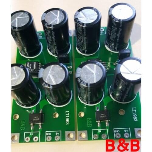 Upgrade the Second Generation LT1963A LT1963 Regulated Power Supply Board Decoding, Pre-stage Coaxial Power Supply Board