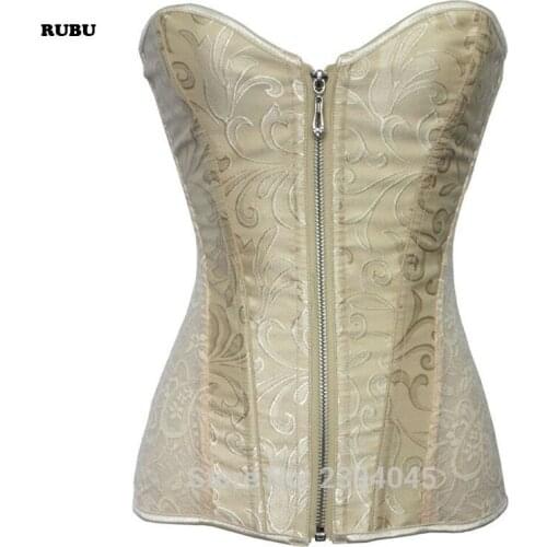 Wholesale Breathable Sexy Overbust Satin Bow Palace lace up back waist Bustier bride Corsets trainer White Black Beige Soild