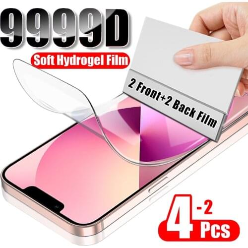 Front Back Full Cover Hydrogel Film For iPhone 12 11 Pro Max Screen Protector on iPhone 6 7 8 Plus X Xr Xs Max 12 Mini Not Glass