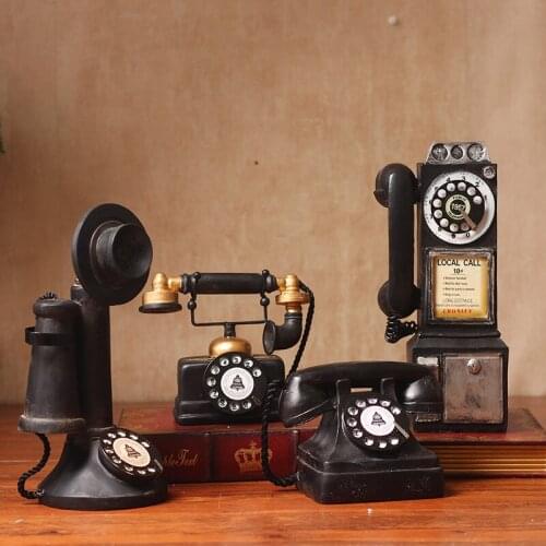 Resin Variety of Retro Telephone Decoration Ornaments