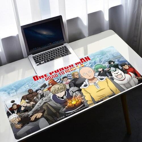 ONE PUNCH-MAN Player Speed Mouse Pad Anime Kawaii Gaming Accessories Varmilo Keyboard Gamer Computer Desk Mat Large LOL Mousepad