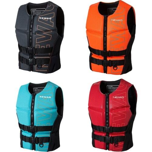 Adults Life Jacket Neoprene Safety Life Vest For Water Ski Swimming Fishing Surfing Life Vest Swimming Floating Buoyancy Vest