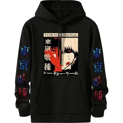 2021 Tokyo Ghoul Anime Manga Hoodie Kaneki Ken Printed Men/women Hoodie Long Sleeve Sweatshirt Oversized Top Men Clothing