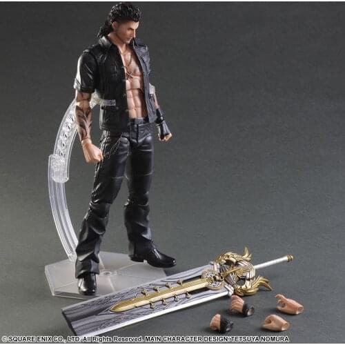 Japan Game Final Fantasy XV FF15 Play arts PA Gladiolus Amicitia 29cm PVC original figure figurine figura moveable model
