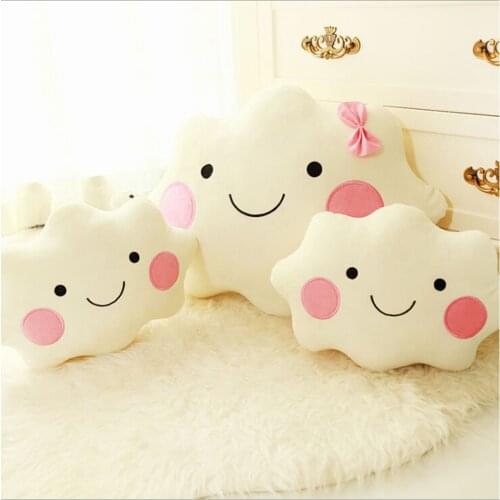 1PC Creative Cloud Shaped Plush Stuffed Pillow Bed Cushion Toys Home Sofa Car Decor