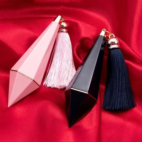 1PCs Empty Magnet Lipstick Tube Diamond Shape Lip Balm Tubes Taper Shape DIY Lipstick Tubes With Tassel lipstick Tube New