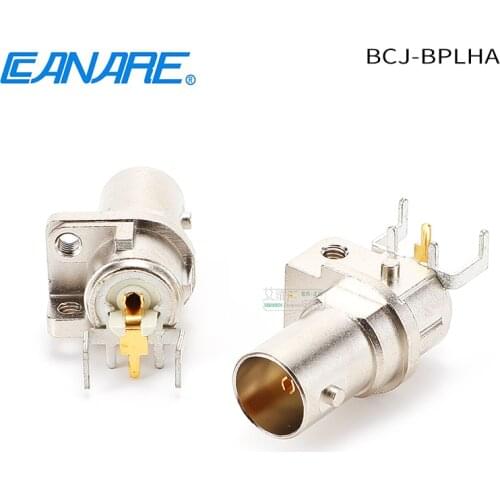 1Pcs Japan CANARE BCJ-BPLHA right-angle BNC head bend PCB printed circuit board welding Q9 socket HIFI Accessories