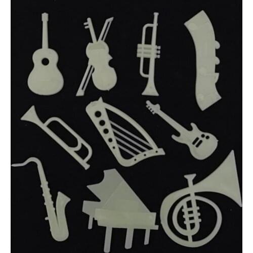 10Pcs/Set New Glow In The Dark Toy Musical Instrument Wall Stickers Luminous Fluorescent Stars Toys for Kids Baby Rooms Gift