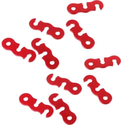 10pcs Camping Tent Guyline Tightener Canopy Awning Runner Rope Tensioners Outdoor Small Tools Tents Accessories