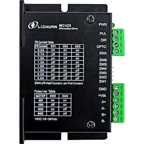 2 phase 35/39/42 stepper motor driver MC425 low noise CNC cutting machine drive DC 18V-36V Encoder driver Digital stepper drive