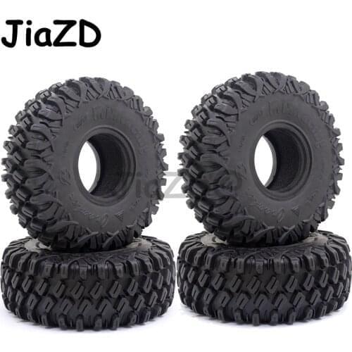 4PCS 120*45MM 1.9" Rubber Tyre Wheel Tires for 1:10 RC Rock Crawler Axial SCX10 SCX10 II 90046 90047 TAMIYA TRX-4 TRX4 TF2