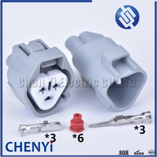 5 Sets 3 Pin (2.2) male female waterproof auto connector Ignition Coil Plug 6188-0099 6189-0179 For Toyota Camry Corolla Honda