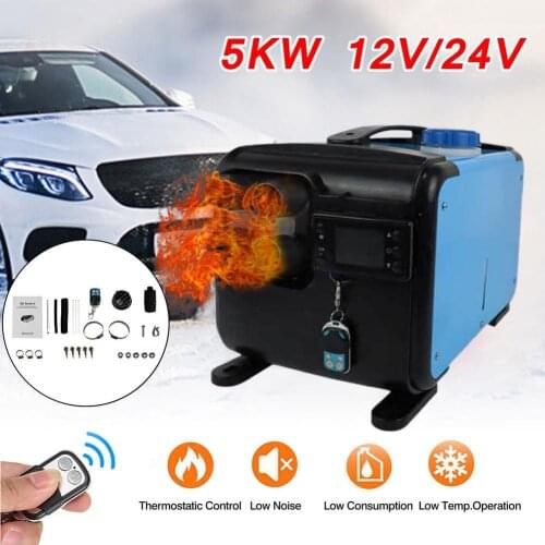 Car Heaters 5KW 12/24V Air Diesels Heater Parking Heaters with Remote Control LCD Monitor for Motorhome Trailer RV Trucks Boats