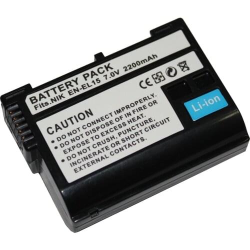 GTF EN - EL15 battery D7000 battery D800 V1 D600 camera batteryD600 D800E D7100 D610 D810 D810A D750 D7200 MH-25