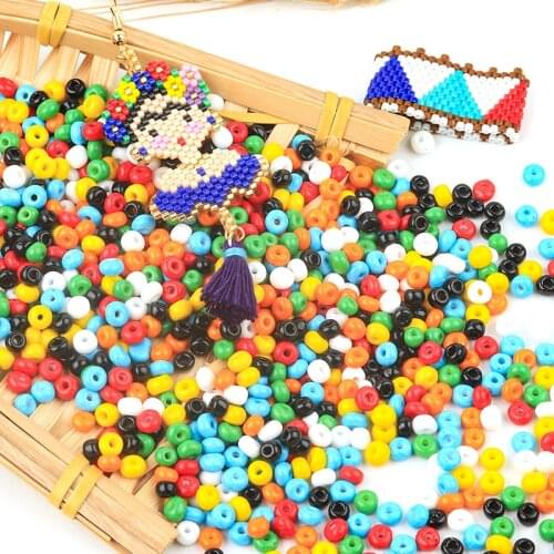 6100pcs/Lot 4mm Czech Glass Seed Beads Belt Charm Seedbeads Rondelle Spacer Beads For DIY Bracelet Necklace Jewelry Making