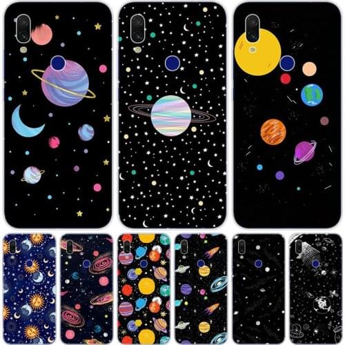 Space planet stars spaceship Silicone Case for Xiaomi Redmi K20 5X 6X Play A1 A2 8 Lite 7A 6A S2 Y3 Note 4X 5 6 7 Pro F1 Cover