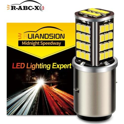 6V 12V LED BA20D H6 Motorcycle Headlight Bulb 56SMD 2835 Motorbike Front Lamp Scooter High/Low Moto Headlamp DRL Fog Light White