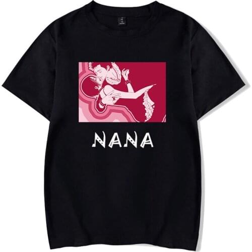 Japanese Anime Nana Fashion Men Woman Printed Top Manga Tees Short Sleeves Harajuku O-neck Streetwear Girl Cotton Osaki T-Shirts
