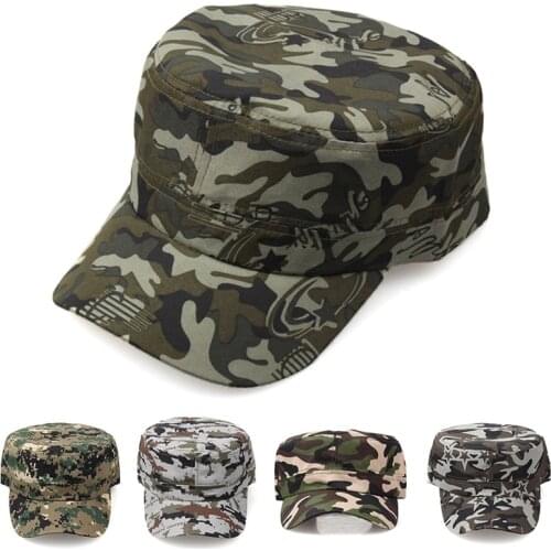 1pc Men Female Camouflage Printing Fishing Caps Hunter Camping Outdoor Shade Hat Climbing Hunting Desert Hats
