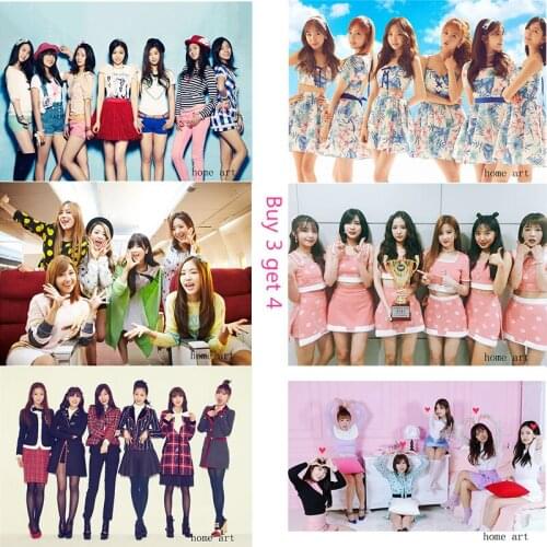 APINK Korean band Posters Wall Stickers Decoration Good Quality Prints White Coated Paper