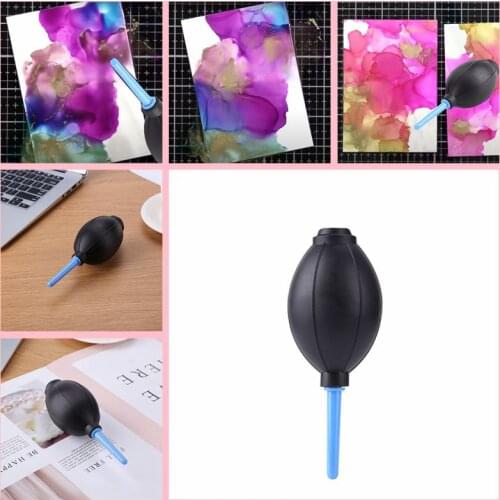 Multifunctional Rubber Air Blower Tool 5.5cm Inner Ball Diameter For Scrapbooking Card Making Manipulating Alcohol Ink Movement
