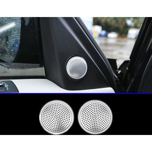 2pcs For Land Rover Discovery 5 LR5 L462 2017-2018 Aluminum Alloy Speaker Cover Trim Car Accessories
