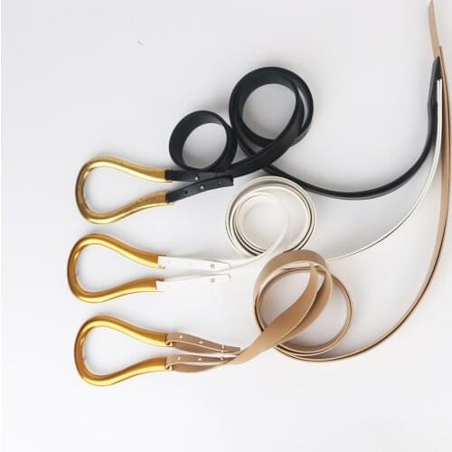 Luxury Casual big U shape faux Leather waistbands long straps double Layer All-match Simplicity belt for woman Lady Accessories