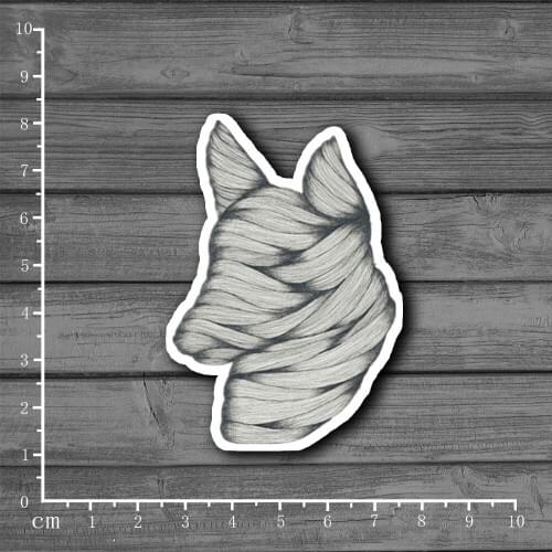 Silk Mummy Dogs Box stickers Waterproof Notebook Car Styling Laptop Stickers[Single]