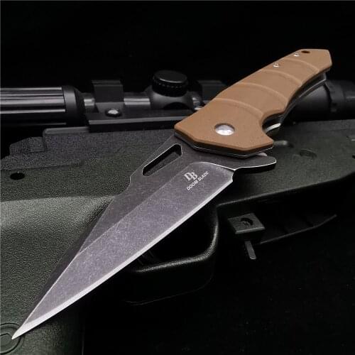 DOOM BLADE Folding Knife, D2 High-quality Blade, Suitable for Outdoor Camping, Hunting, Survival, Portable Pocket Knife 4 Colors