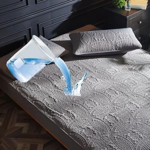 Waterproof Mattress Protector Cover Luxury Fitted Bed Sheet Breathable Double Single Bed Urine Prevention Sheets Bedclothes