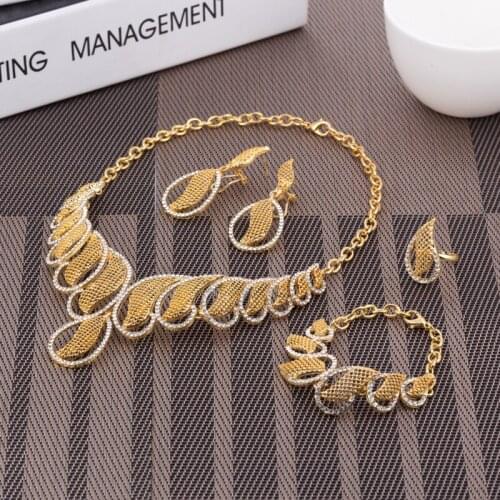 Habesha Leaves Bridal Wedding Jewelry Eritrea Sudan sets Arab for Women Gifts Gold Color Leaf Ethiopian African Jewelry