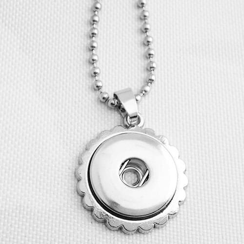 NF041 round snap button jewelry newest pendant Necklace fit 18mm snap snap)
