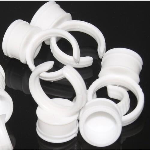 100pcs Disposable Glue Permanent Makeup Accessories Ring Tattoo Ink Pigments Holder Rings Container/Cup Small Size free shipping