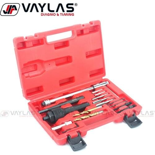 16Pcs Glow Plug Removal Tools Set Damaged Glow Plug Removal Remover Tools Set Automotive Tools