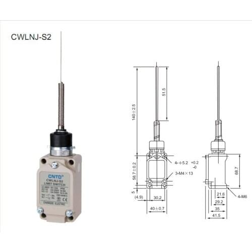 2Pcs/Lot Top Quality Original CNTD CWLNJ-S2 Wobble Arm Limit Switch/Micro Switch , Strong aluminum cast outer shell