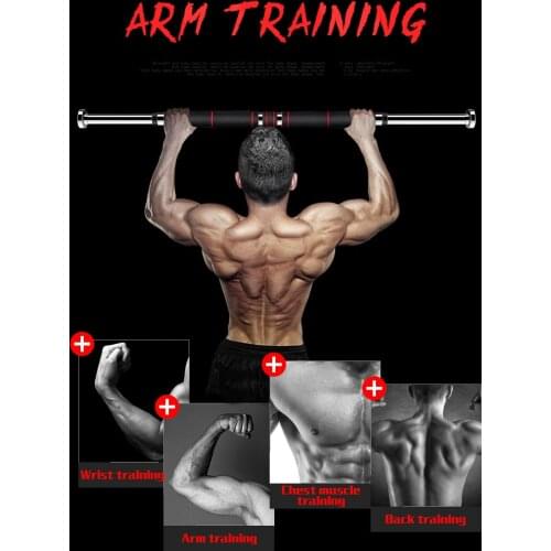220kg Door Horizontal Bars 60-100cm Steel Adjustable Training For Home Gym Workout Sports Fitness Pull Up Bar Equipments